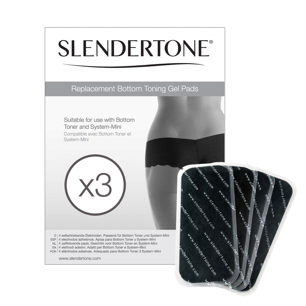 WEISIPU Gel-Pads Für Slendertone ABS-Gürtel – 3-teiliges Set, Schwarz, Aus Schaumstoff & Vliesstoff, Hautfreundlich, Leitfähig